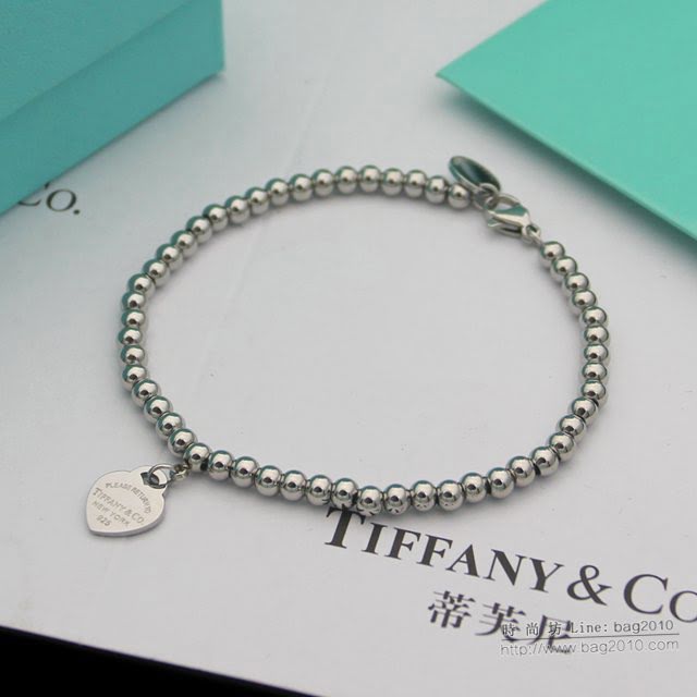 Tiffany飾品 蒂芙尼女士專櫃爆款愛心吊墜手鏈  zgt1784